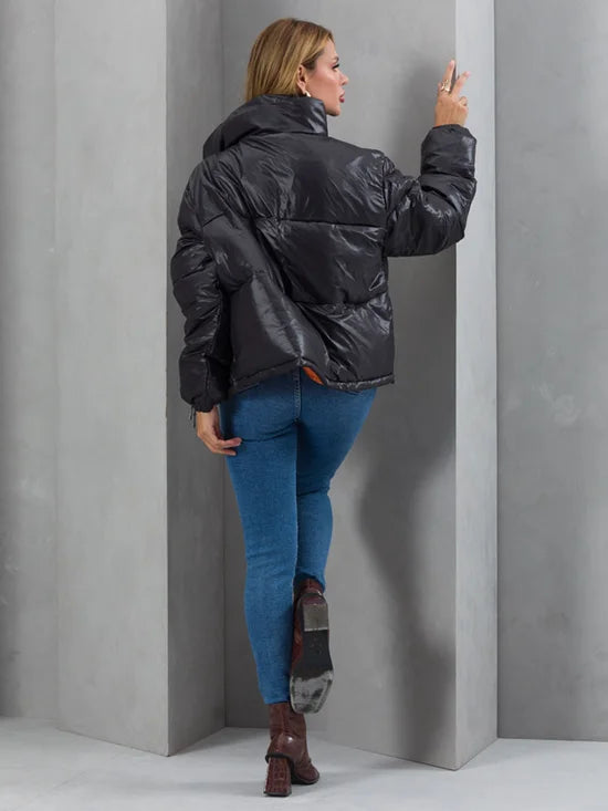Jaqueta Feminina Nylon Puffer Ampla