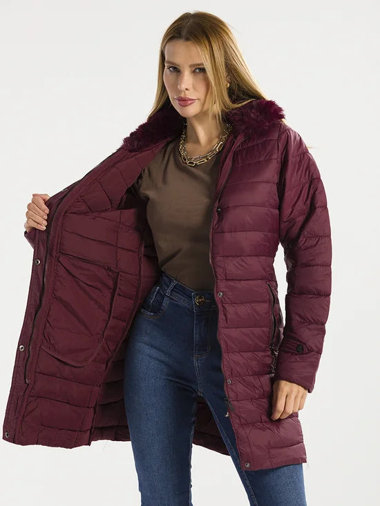 Sobretudo Feminino Nylon Bobojaco Impermeável