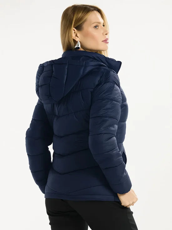 Jaqueta Feminina Nylon Gominhos Forro Flanelado