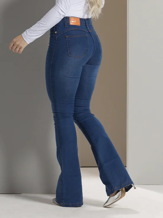 Calça Feminina Jeans Boot Cut Clara Tex