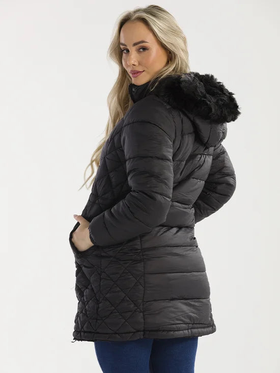 Sobretudo Feminino Nylon Matelassê Forrado