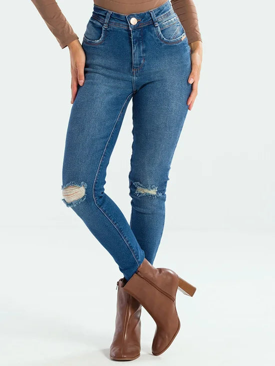 Calça Feminina Jeans Skinny Empina Bumbum