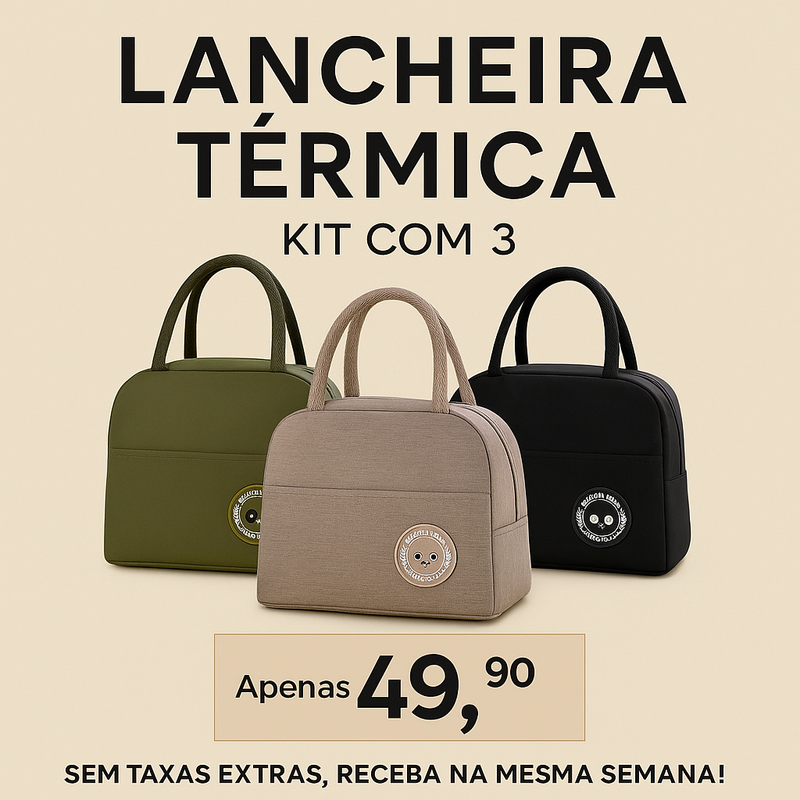 Lancheira Térmica Resistente ao frio