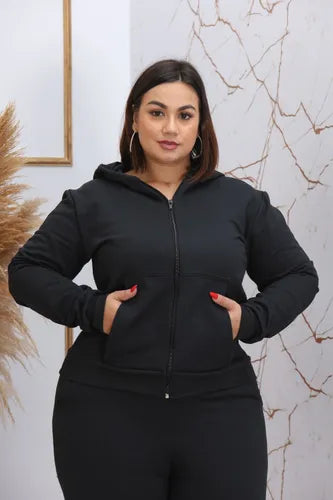 Conjunto Feminino Roupa Inverno Frio Intenso Blusa E Calça