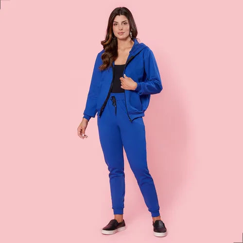 Conjunto Feminino Roupa Inverno Frio Intenso Blusa E Calça