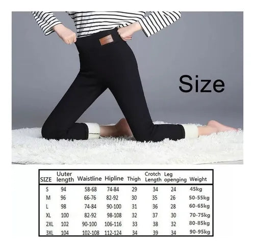 Calça Térmica Legging Forrada Grossa Frio Neve Inverno