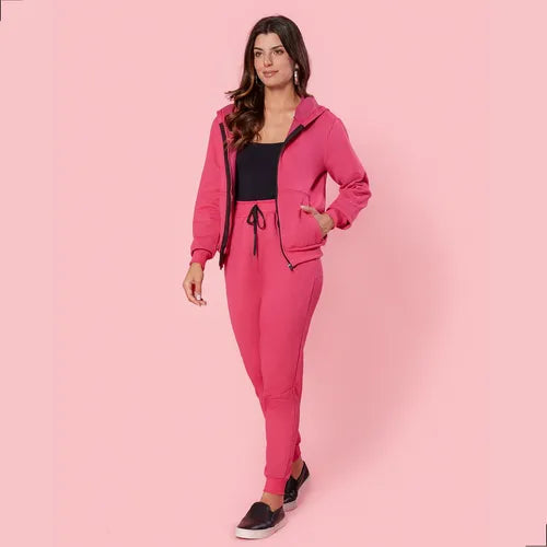 Conjunto Feminino Roupa Inverno Frio Intenso Blusa E Calça