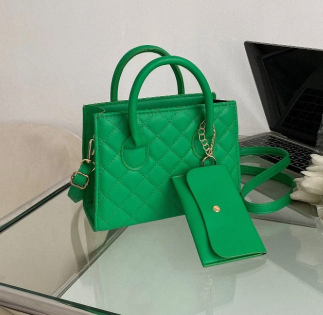 Bolsa Casual de punho duplo Croco-Retrô