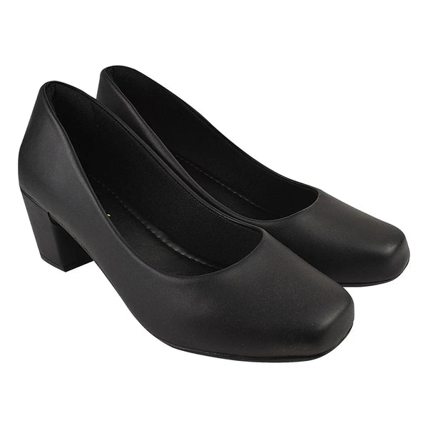 Sapato Scarpin Bico Quadrado Social Palmilha Confort