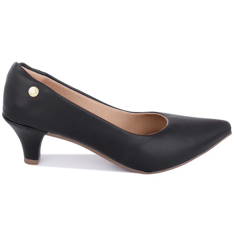 Sapato Scarpin Clássico Salto Fino Sintético 6cm