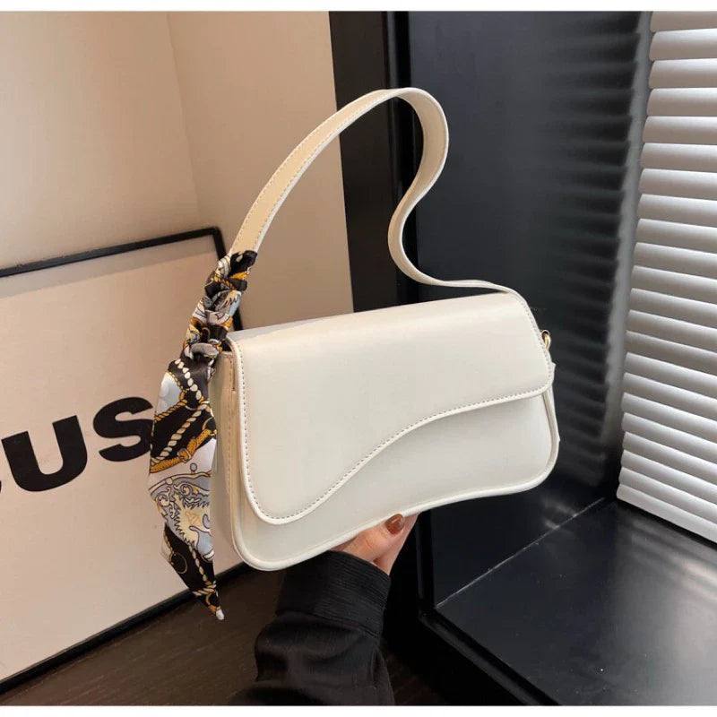 Bolsa feminina crossbody de cor sólida