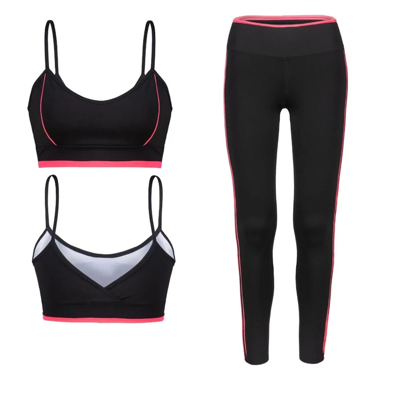 Kit 2 conjuntos top e calça vivo fitness academia