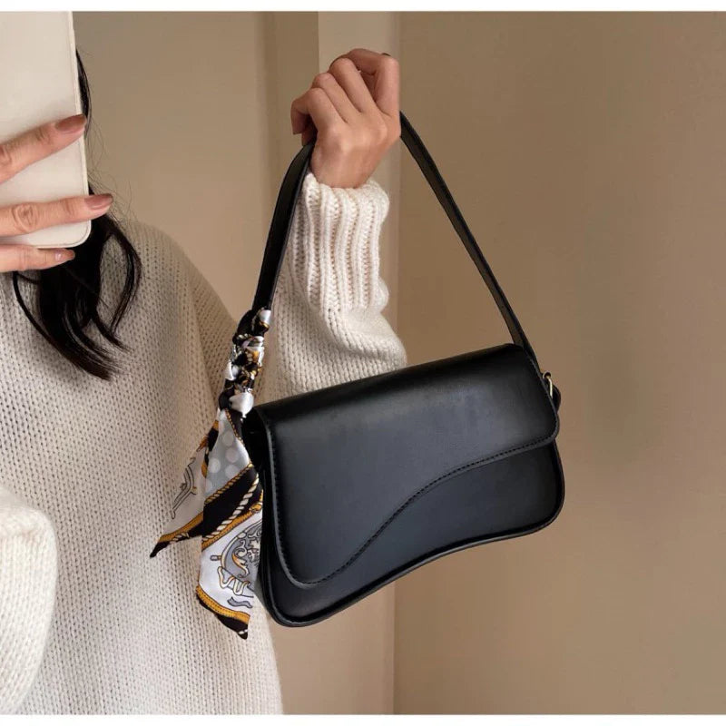 Bolsa feminina crossbody de cor sólida