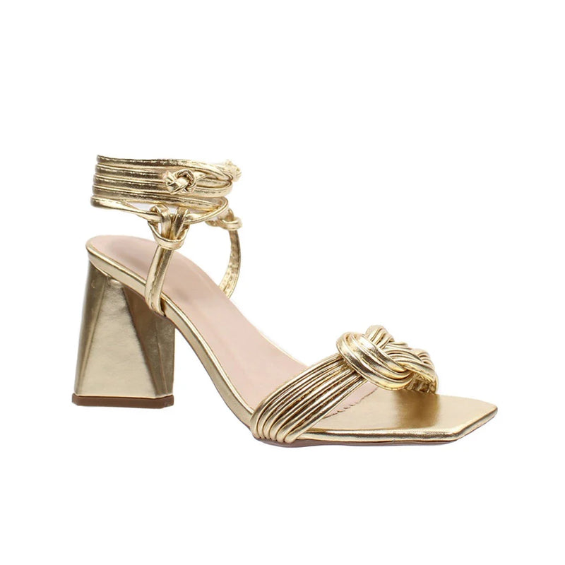 Salto Bloco Dourado Brilhante
