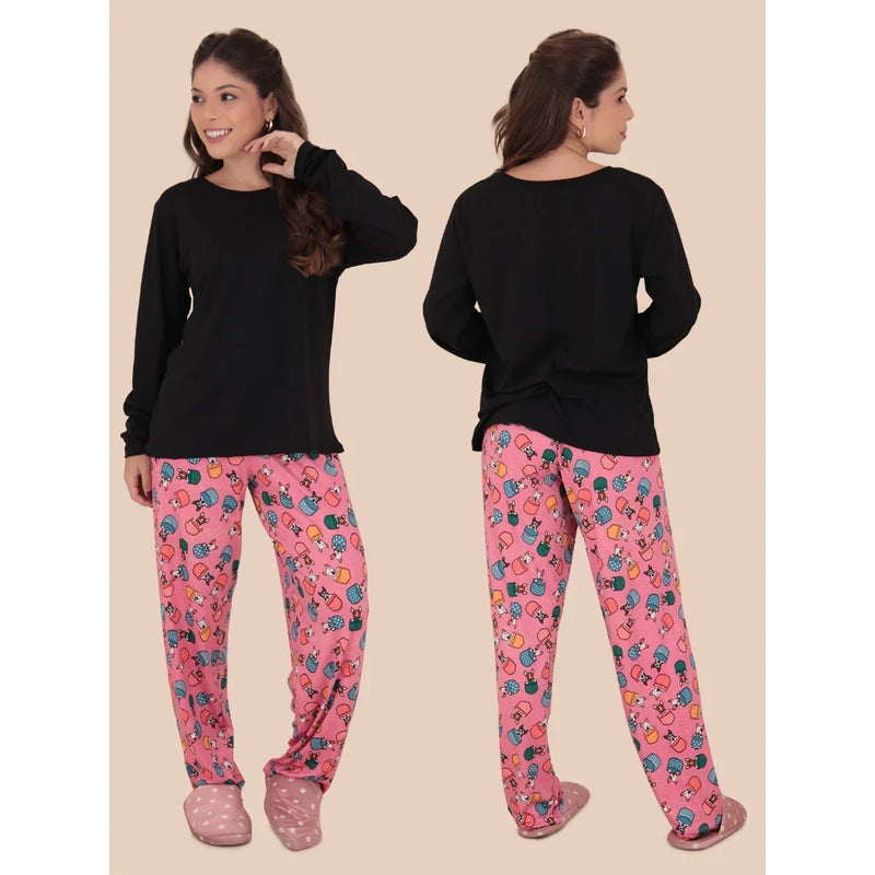 KIT 3 Pijamas Feminino Sonho Manga Longa Felpado Inverno