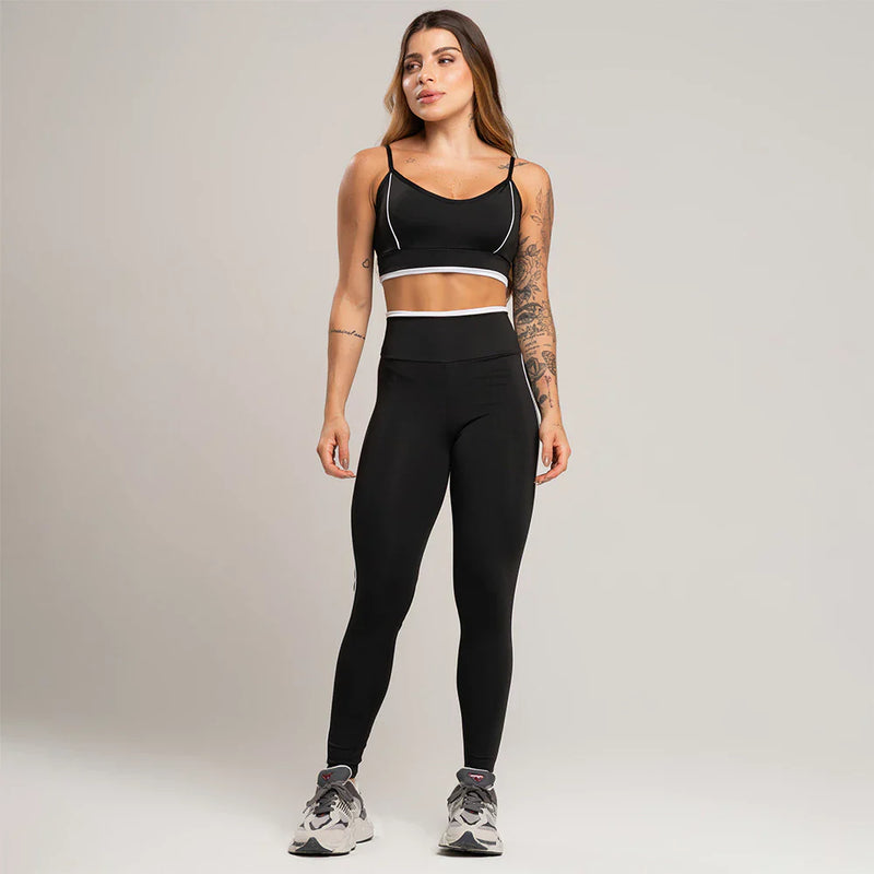 Kit 2 conjuntos top e calça vivo fitness academia