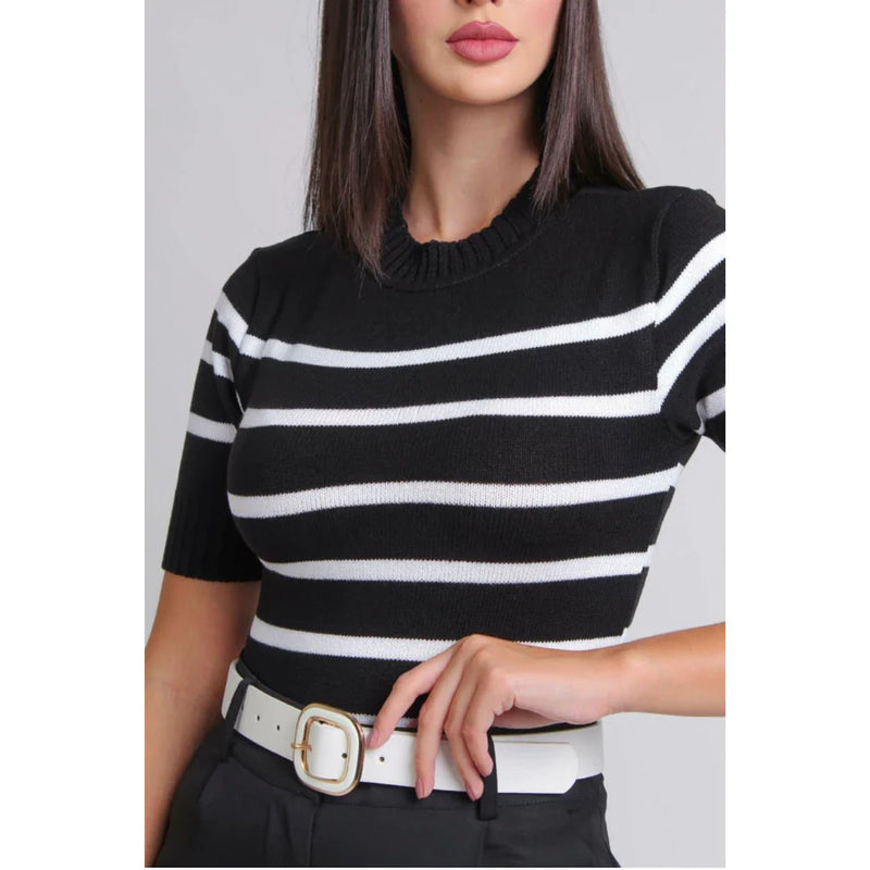 Camisa Tricot Listrada