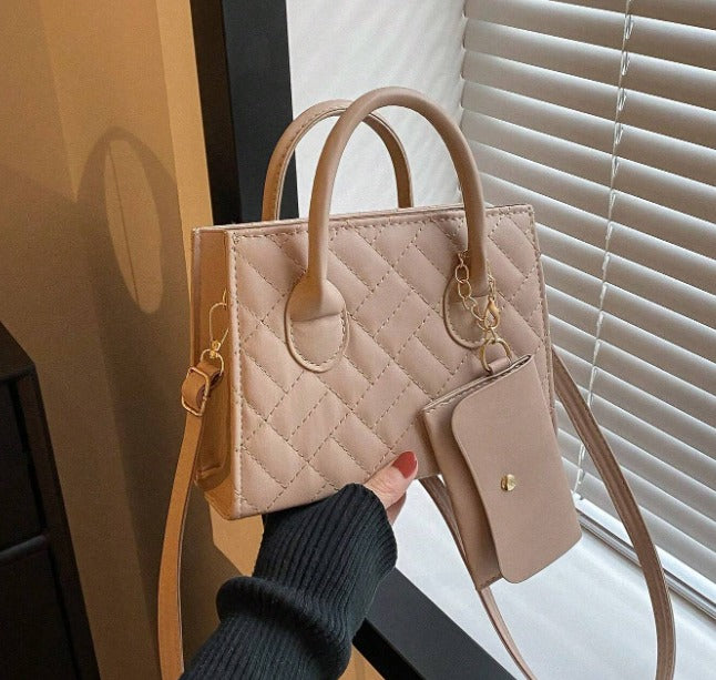 Bolsa Casual de punho duplo Croco-Retrô