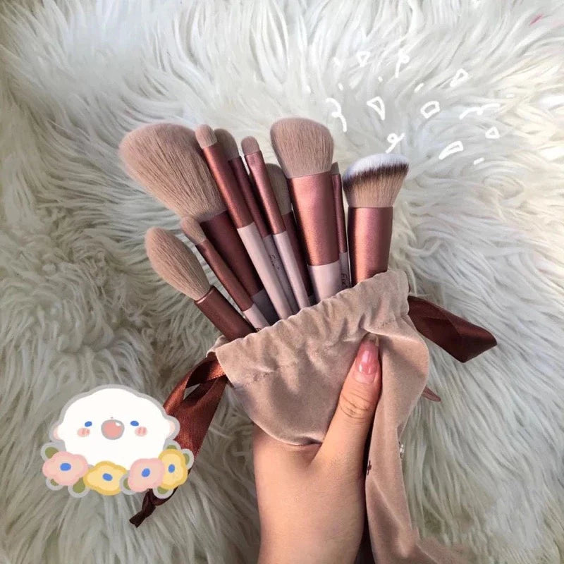 Conjunto de Pincéis de Maquiagem de 13 Unidades