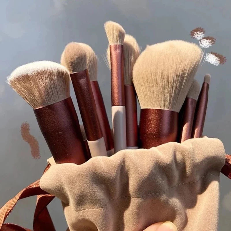 Conjunto de Pincéis de Maquiagem de 13 Unidades
