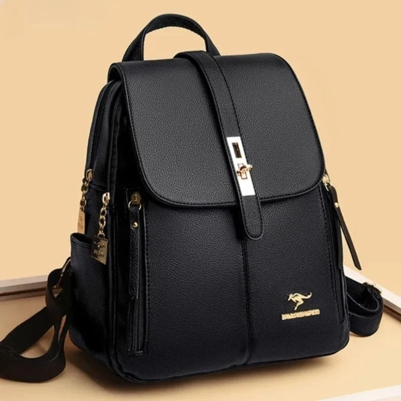 Mochila de Couro Reforçada